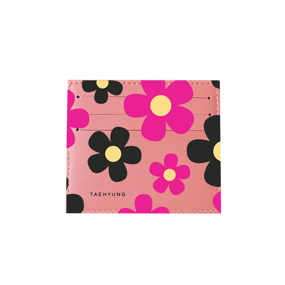 6 Slots Card Holder - Daisy Hot Pink