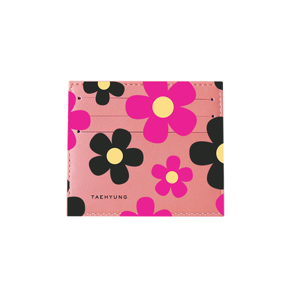 6 Slots Card Holder - Daisy Hot Pink