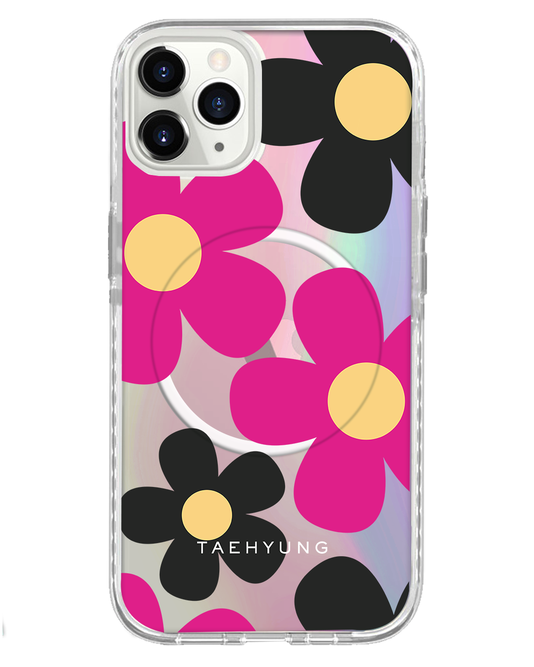 iPhone Rearguard Holo - Daisy Hot Pink