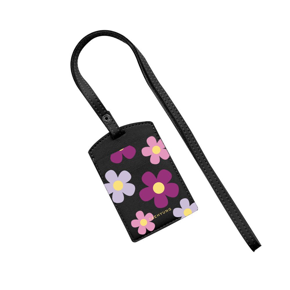 Vegan Leather Lanyard - Daisy Paradise