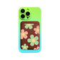 iPhone Magnetic Wallet Silicone Case - Daisy Spring