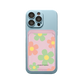 iPhone Magnetic Wallet Silicone Case - Daisy Spring