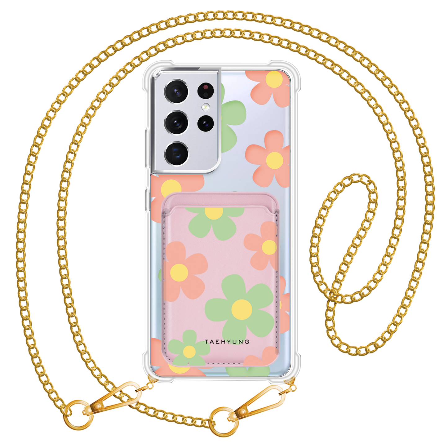 Android Magnetic Wallet Case - Daisy Spring