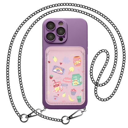iPhone Magnetic Wallet Silicone Case - Sweet Yummy