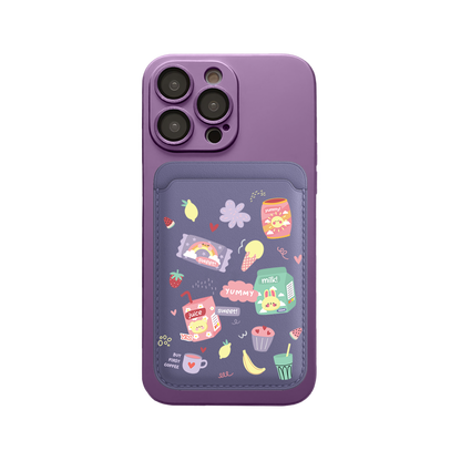 iPhone Magnetic Wallet Silicone Case - Sweet Yummy