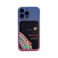 iPhone Magnetic Wallet Silicone Case - Positive Vibes