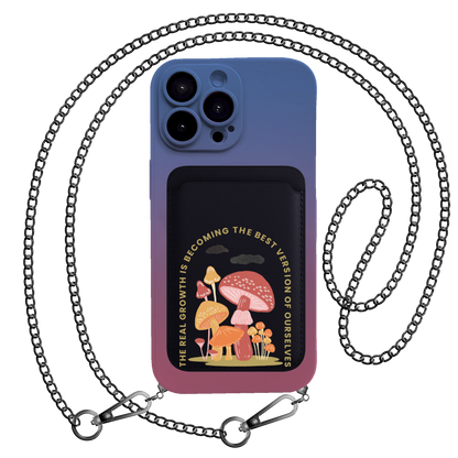 iPhone Magnetic Wallet Silicone Case - The Real Growth
