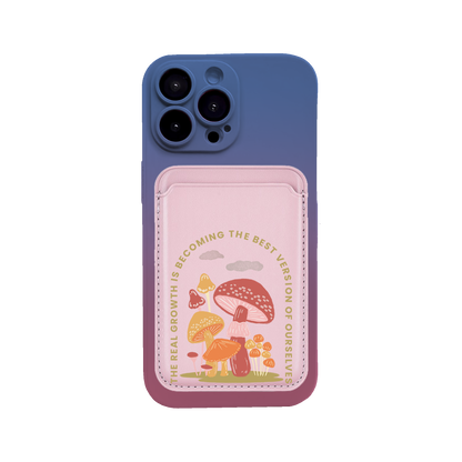 iPhone Magnetic Wallet Silicone Case - The Real Growth