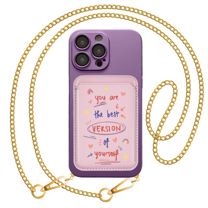 iPhone Magnetic Wallet Silicone Case - Love Yourself