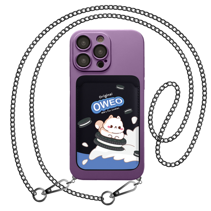iPhone Magnetic Wallet Silicone Case - Oweo Dog