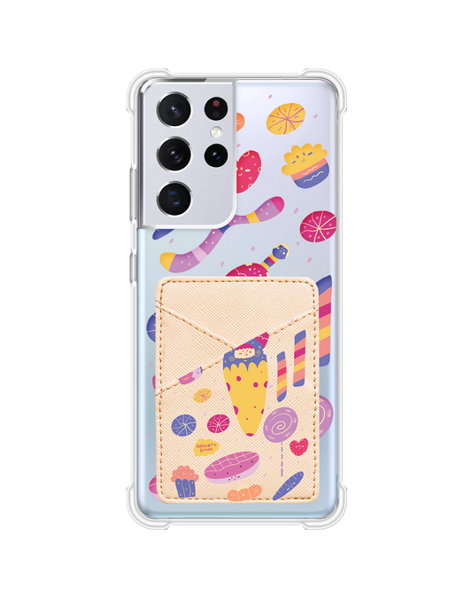 Android Phone Wallet Case - Dessert Doodle