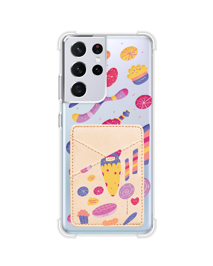 Android Phone Wallet Case - Dessert Doodle