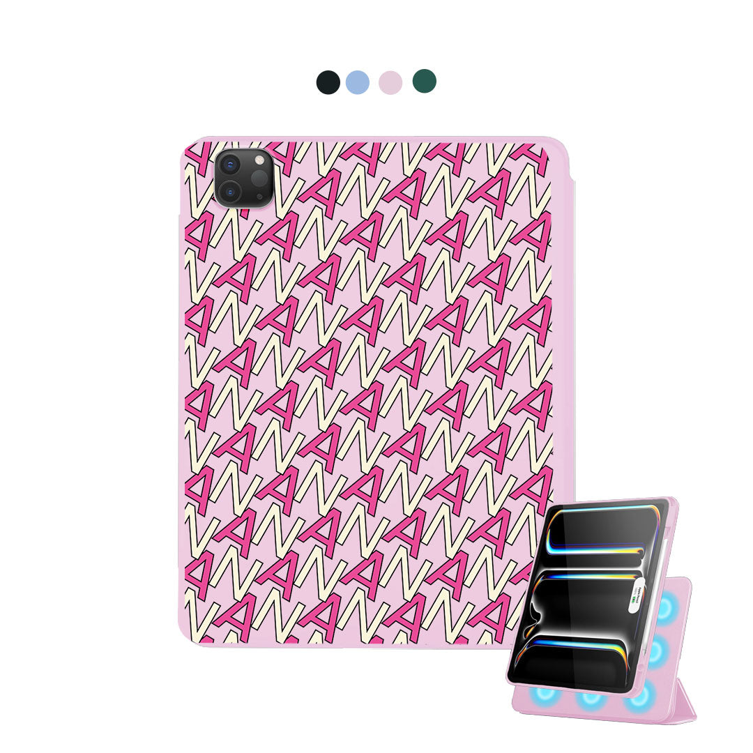 iPad Detachable Flip Cover - Initial Monogram 6.0