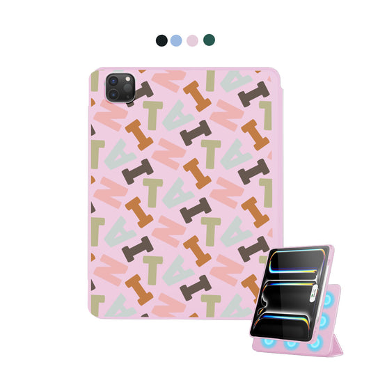 iPad Detachable Flip Cover - Scattered Monogram 4.0