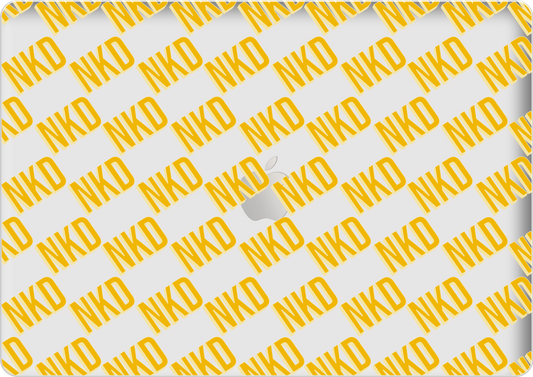 Macbook Snap Case - Diagonal Initial Monogram 1.0
