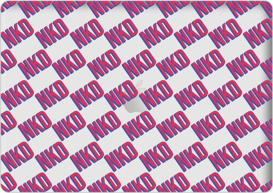 Macbook Snap Case - Diagonal Initial Monogram 2.0