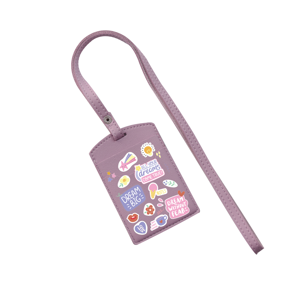 Vegan Leather Lanyard - Dream Sticker Pack