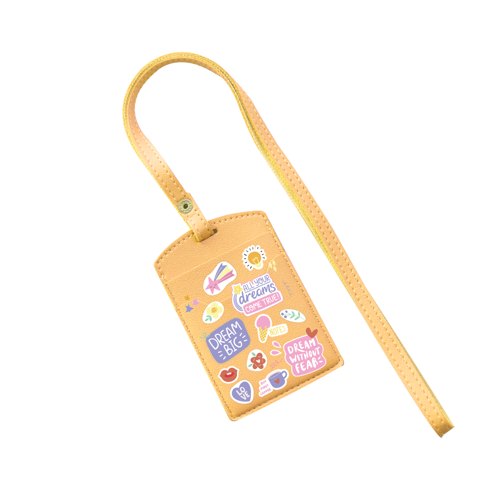 Vegan Leather Lanyard - Dream Sticker Pack