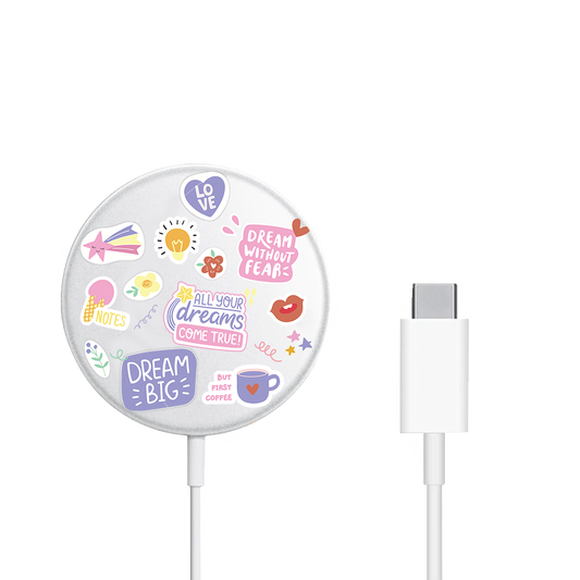 Magnetic Wireless Charger - Dream Sticker Pack