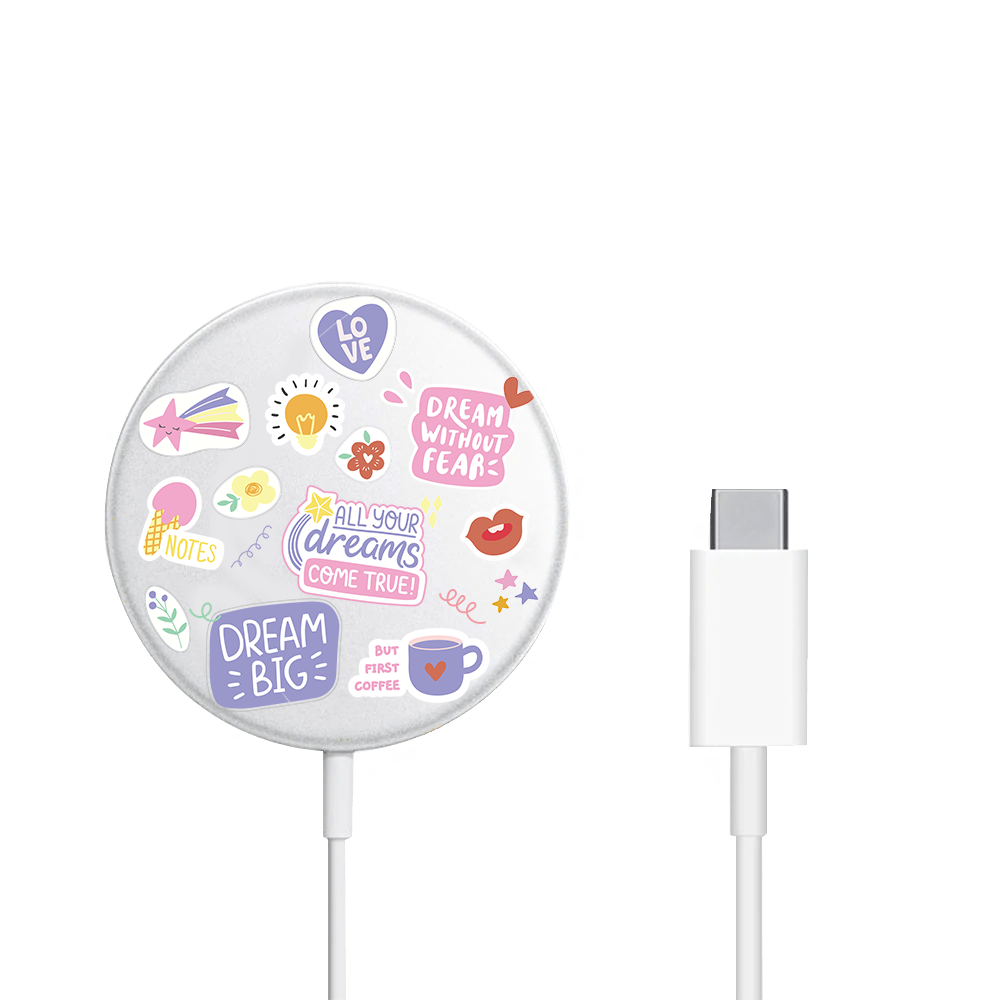 Magnetic Wireless Charger - Dream Sticker Pack