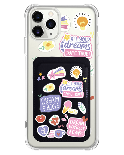 iPhone Magnetic Wallet Case - Dream Sticker Pack