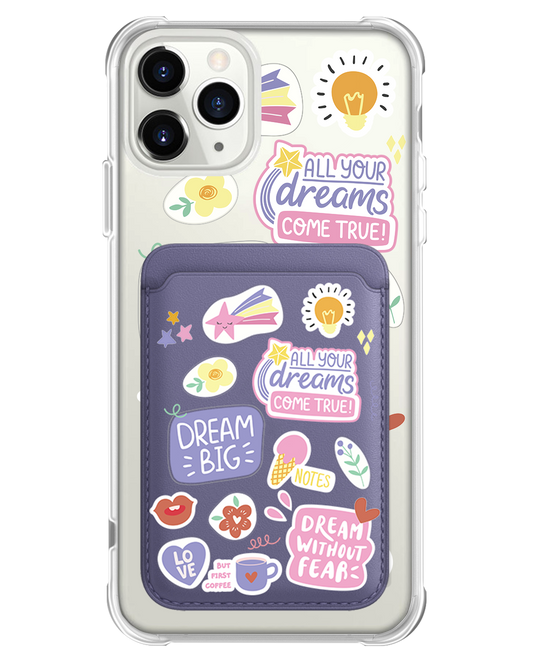 iPhone Magnetic Wallet Case - Dream Sticker Pack