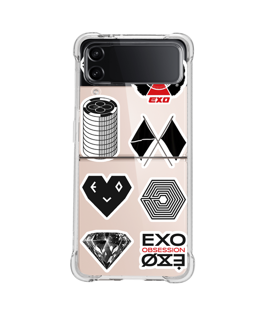 Android Flip / Fold Case - Exo Sticker Pack