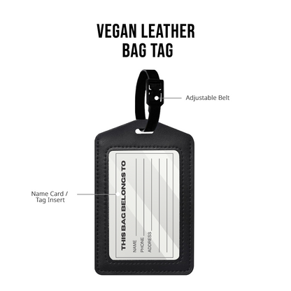 Vegan Leather Bag Tag - Planetarium 1.0