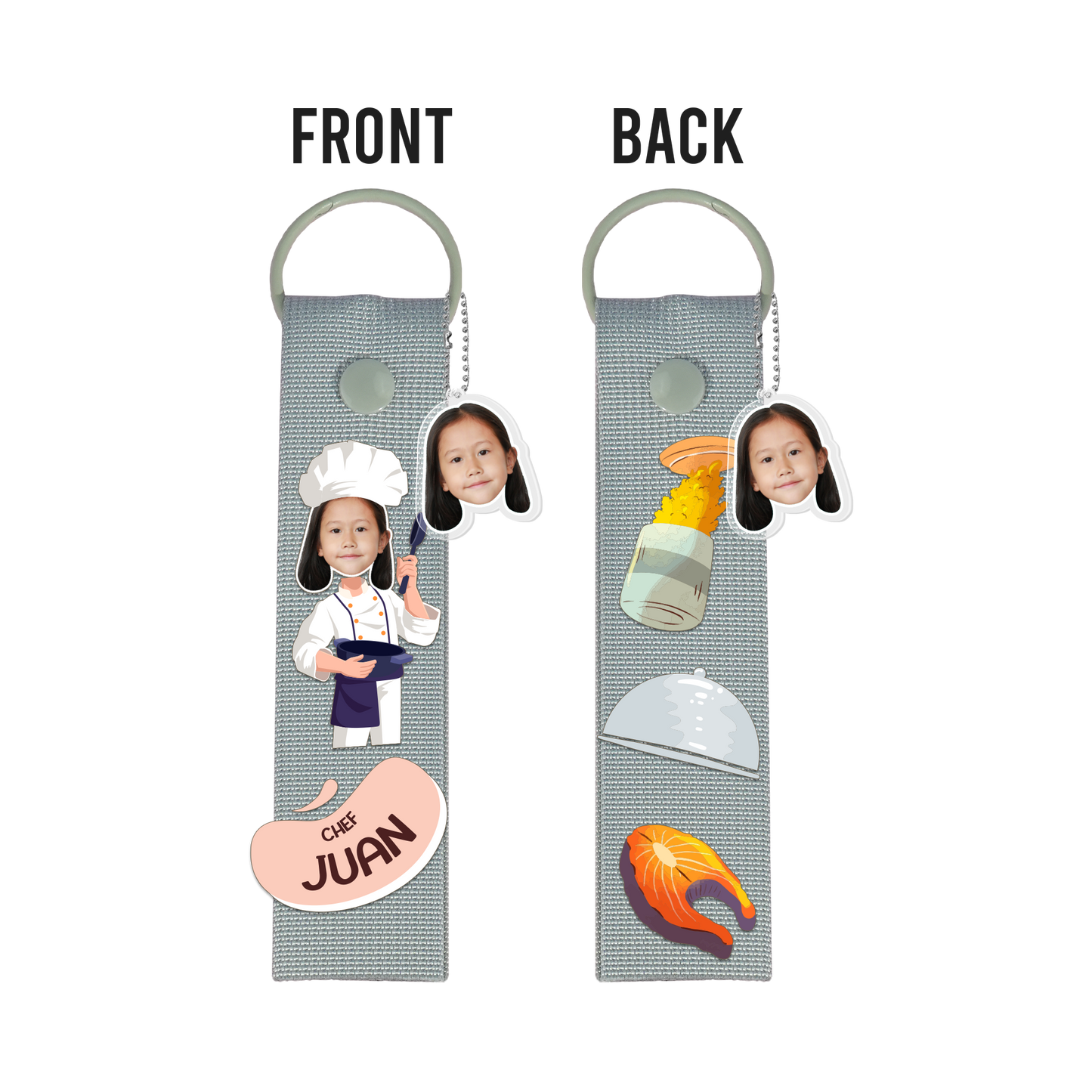 Patch Keychain - Face Grid Dream Chef