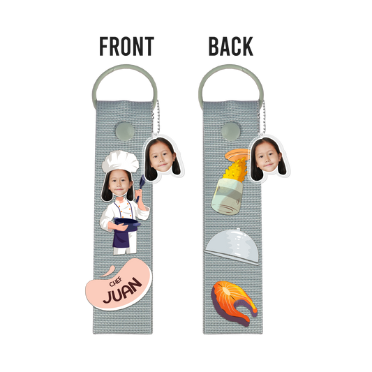 Patch Keychain - Face Grid Dream Chef