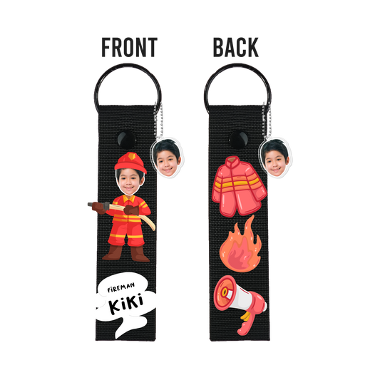 Patch Keychain - Face Grid Dream Firefighter