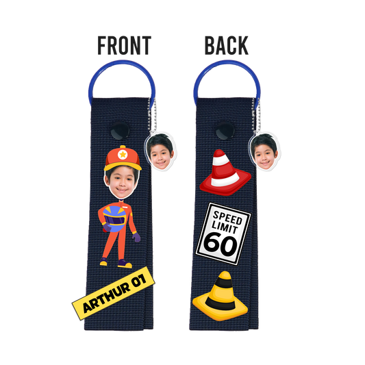 Patch Keychain - Face Grid Dream Racer