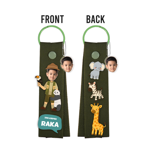 Patch Keychain - Face Grid Dream Zookeeper