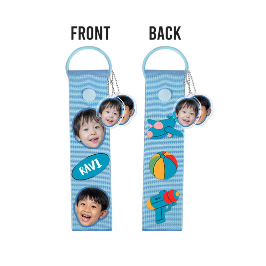 Patch Keychain - Face Grid Boy's Toys