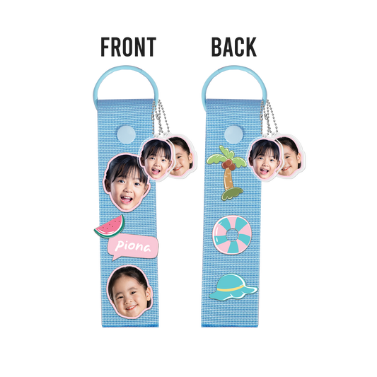 Patch Keychain - Face Grid Summer