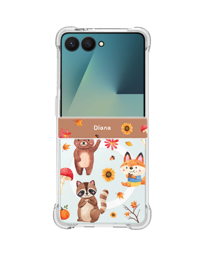 Android Flip / Fold Rearguard Hinge - Autumn Animals
