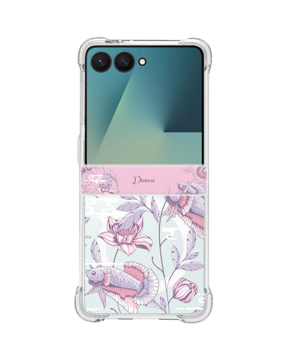 Android Flip / Fold Rearguard Hinge - Fish & Floral 1.0