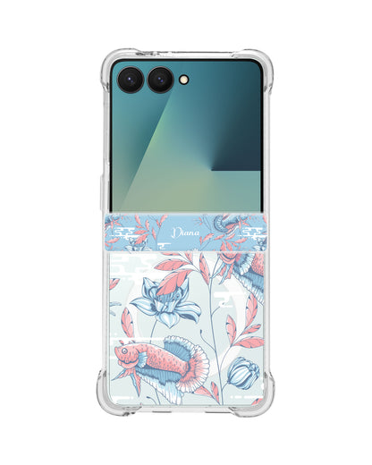 Android Flip / Fold Rearguard Hinge - Fish & Floral 3.0