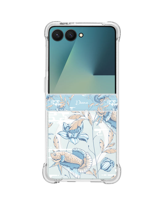 Android Flip / Fold Rearguard Hinge - Fish & Floral 4.0