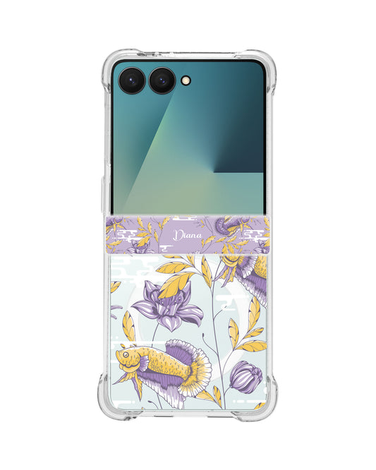 Android Flip / Fold Rearguard Hinge - Fish & Floral 5.0