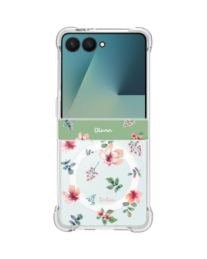 Android Flip / Fold Rearguard Hinge - Botanical Garden 5.0