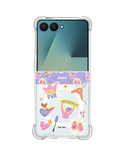 Android Flip / Fold Rearguard Hinge - Girl Power Sticker Pack