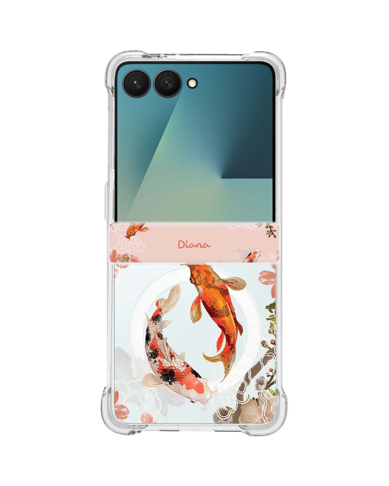 Android Flip / Fold Rearguard Hinge - Oil Painting Koi