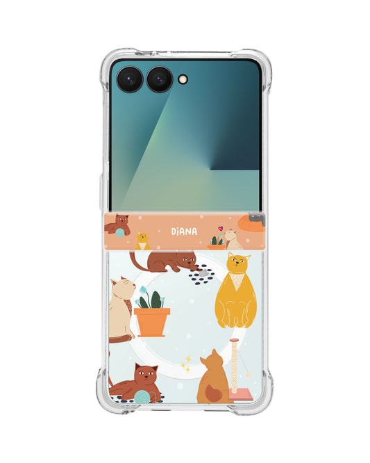 Android Flip / Fold Rearguard Hinge - Playful Cat 1.0