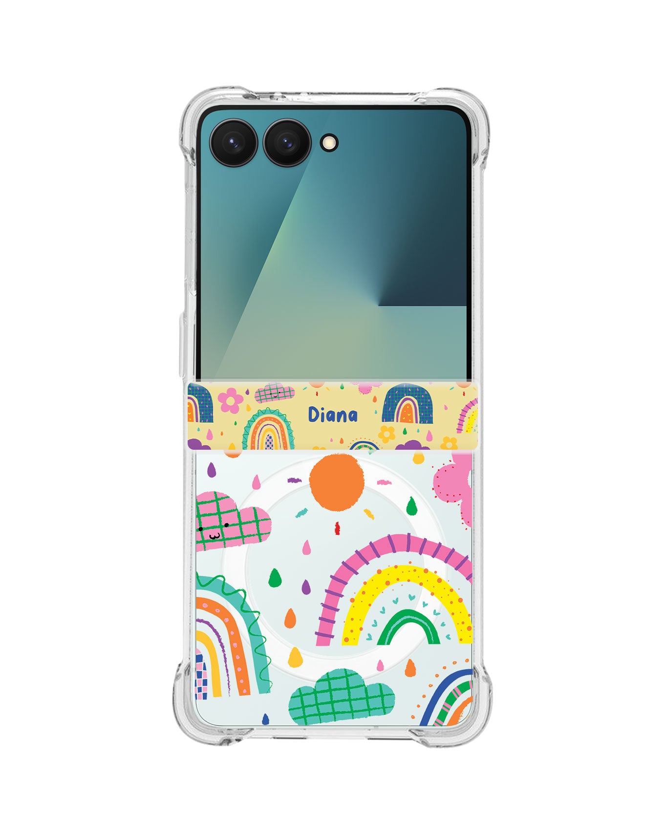 Android Flip / Fold Rearguard Hinge - Rainbow