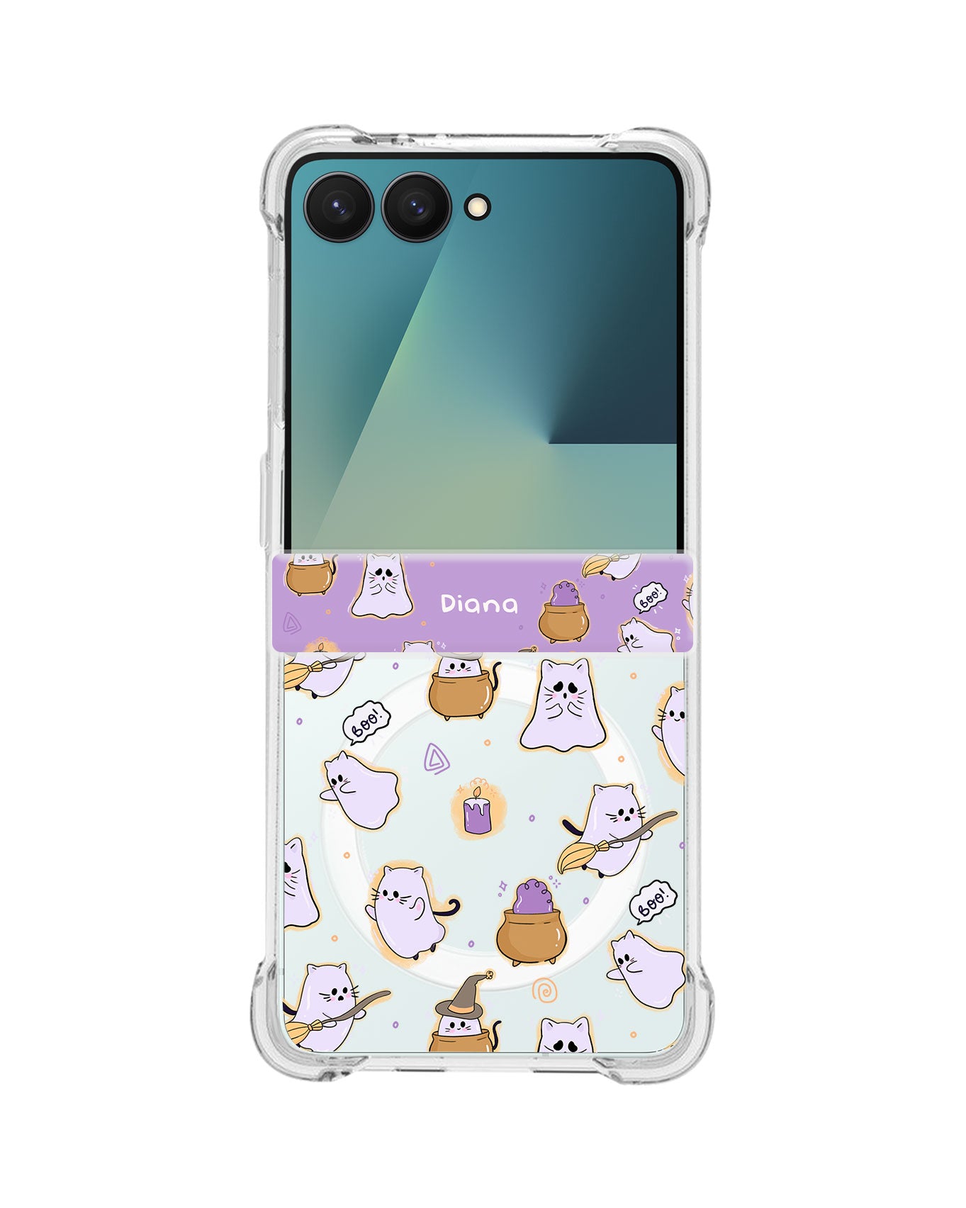 Android Flip / Fold Rearguard Hinge - Spooky Cat