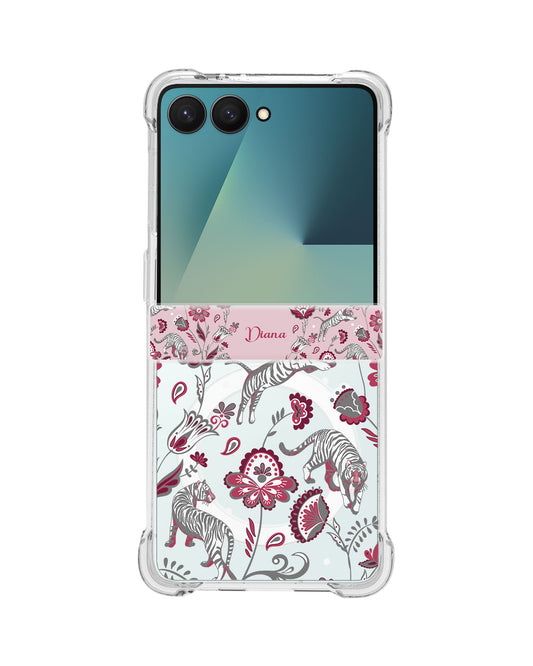 Android Flip / Fold Rearguard Hinge - Tiger & Floral 6.0