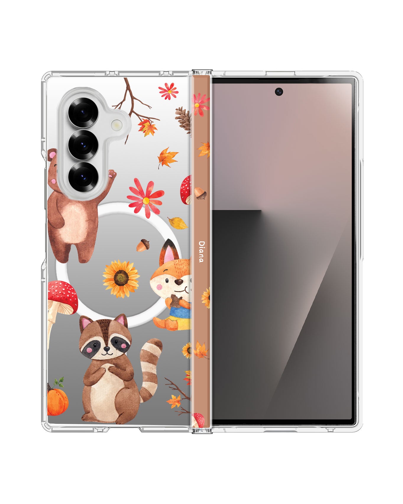 Android Flip / Fold Rearguard Hinge - Autumn Animals