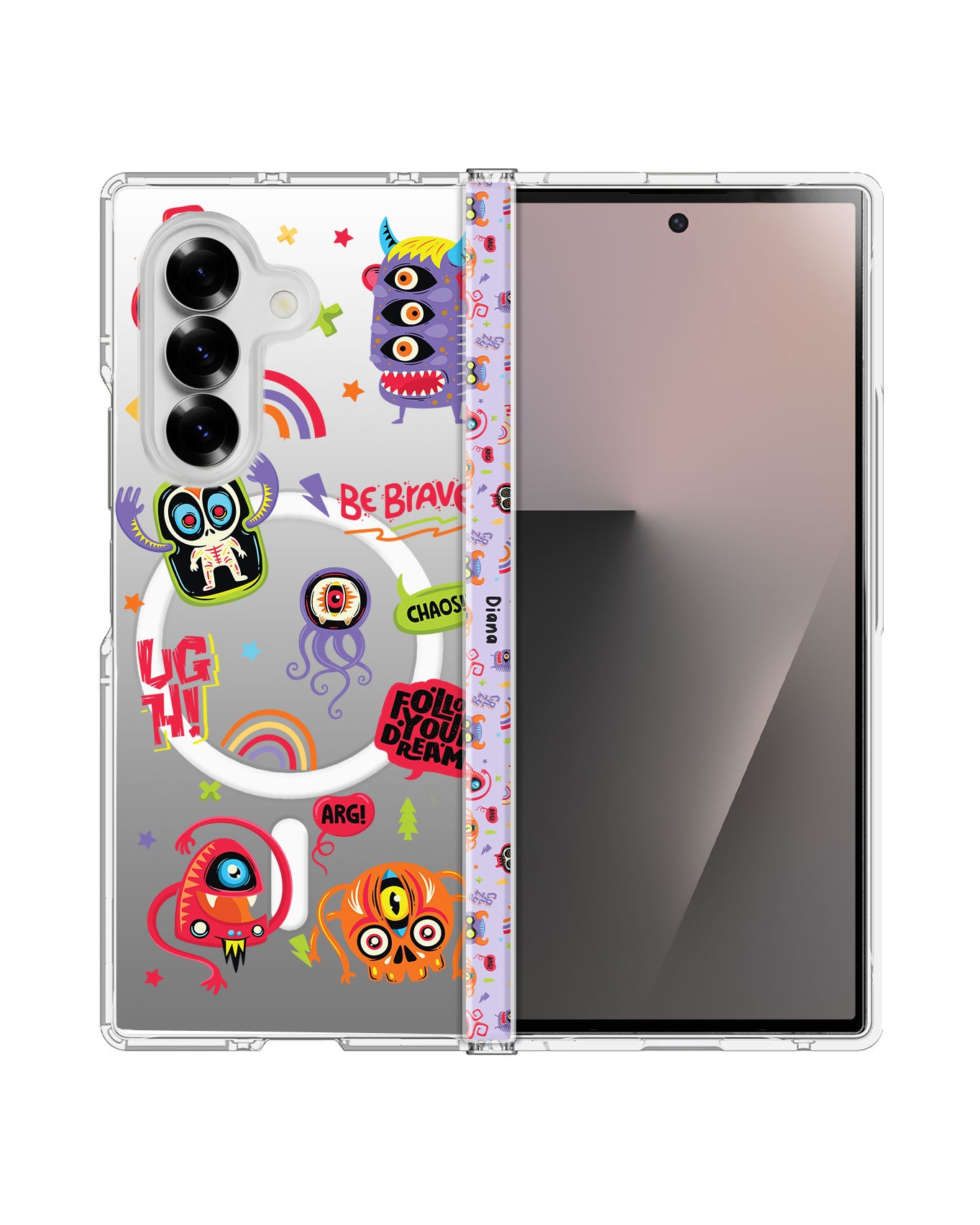 Android Flip / Fold Rearguard Hinge - Baby Monster