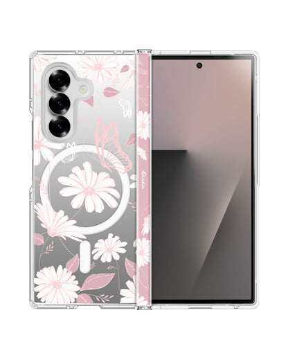 Android Flip / Fold Rearguard Hinge - Butterfly & Daisy